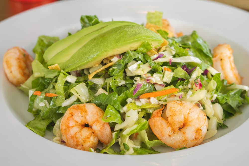 Grilled Shrimp & Avocado Salad